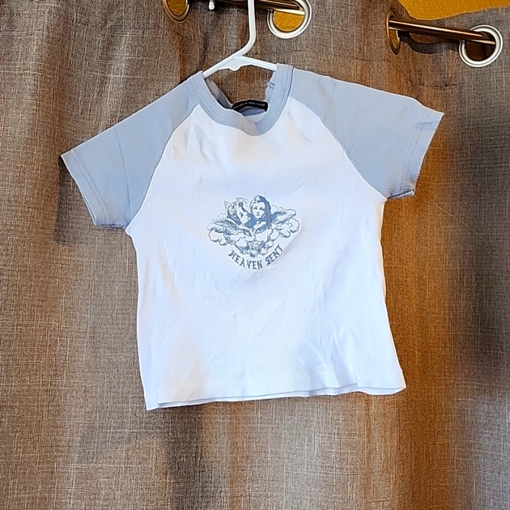 Brandy Melville Heaven Sent ribbed shirt.  One Size.